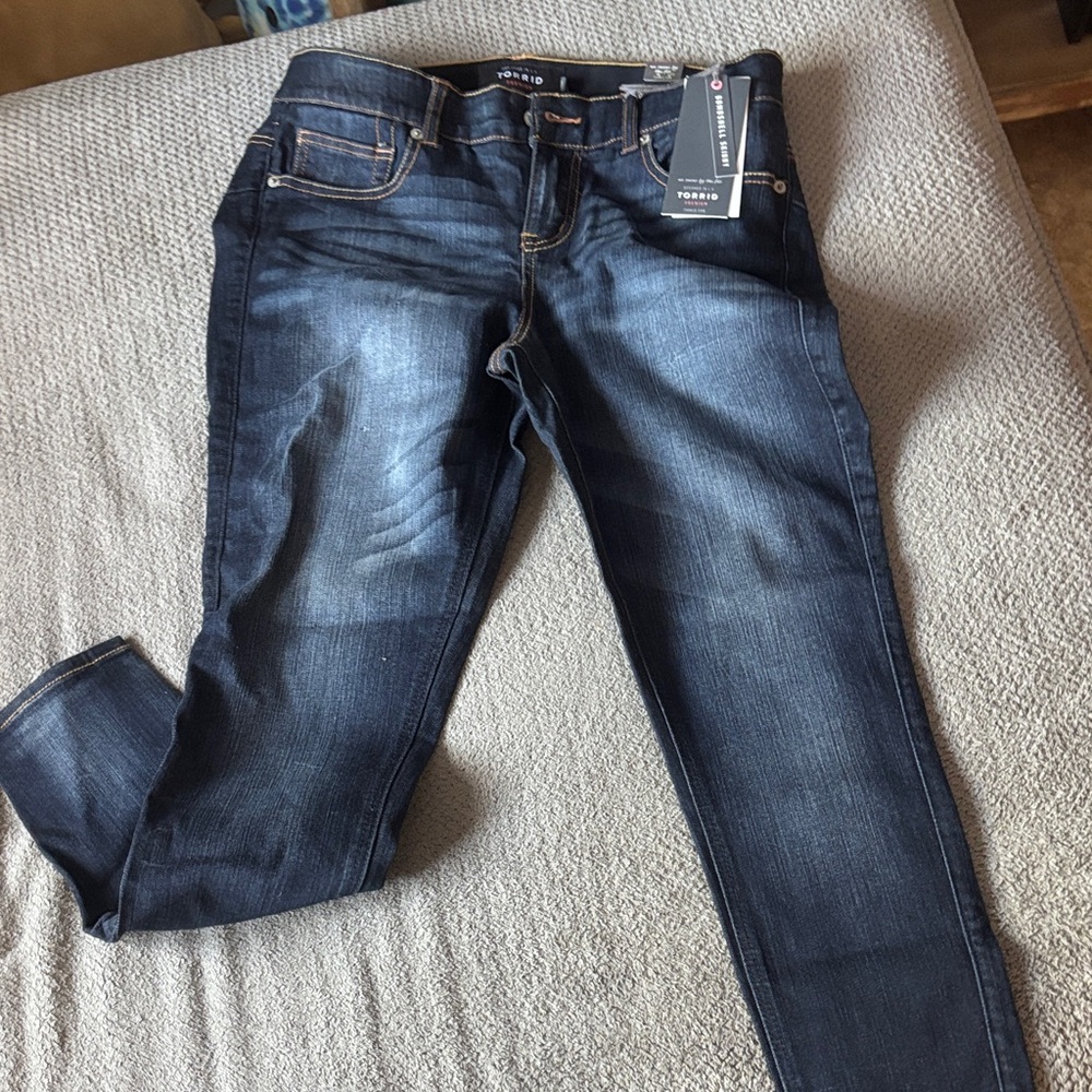 torrid Indigo Faded Skinny Jeans